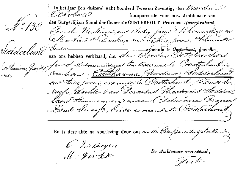 18721004 ovl akte 138 Catharina G dv GT Sodderland - A Grenu